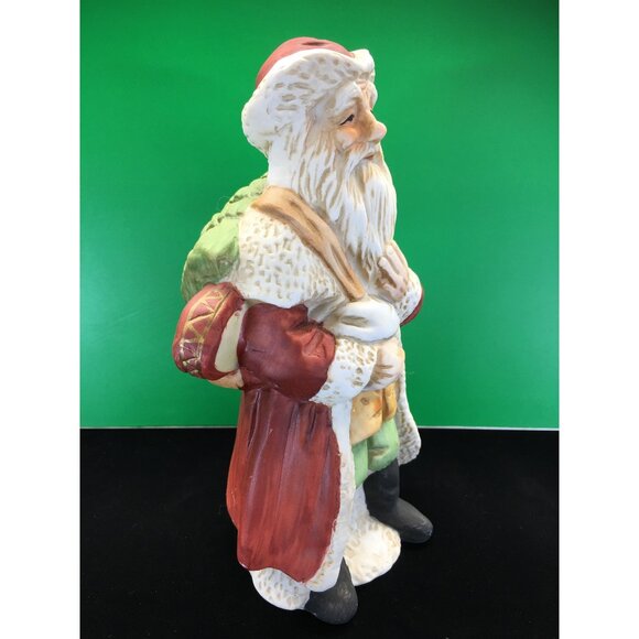 Vtg Santa Claus Saint Nicholas Figurine Porcelain Christmas Holiday Home Decor - Picture 7 of 16